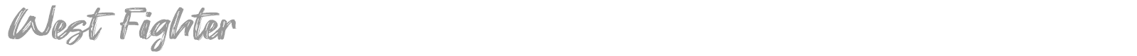 West Fighter font preview